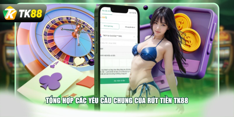 Tổng hợp các yêu cầu chung của rút tiền TK88